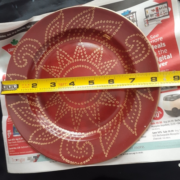 Pier 1 Vtg {4} Boho Matira Salad Plate Set of 4 - Picture 15 of 16